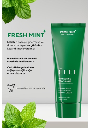 Fresh Mint Ferahlatıcı Etkili Diş Macunu 75 Gr Ağız Kokusu Önleyici