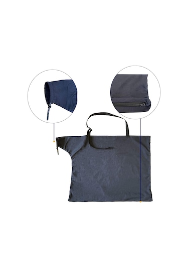 Homyl Çim Için Yedek Zip Blower Çanta Fermuarlı Alt Siyah