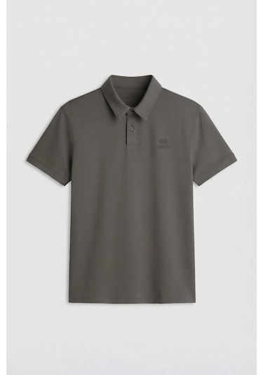 Tommy Life Çağla Basic Logolu Standart Kalıp Triko Polo Yaka Erkek T-shirt - 87748 Çağla