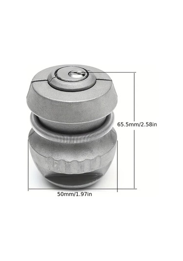 Hightower 1 Adet Heavy-duty Zinc Alaşımlı Evrensel Çeki Demiri Kilit Bağlantısı - Silvery