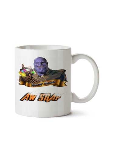 Aw Snap.png İki Tarafı Baskılı Kupa Bardak Çok Renkli