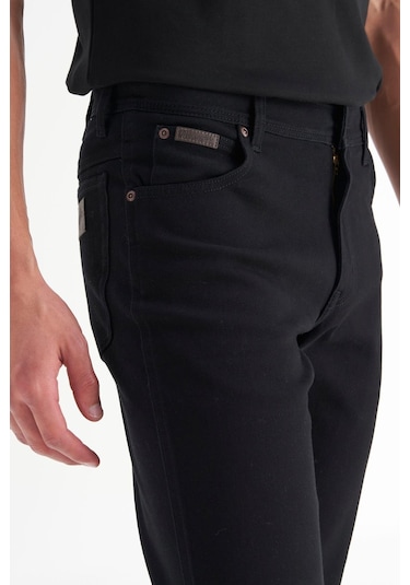 Wrangler Texas Slim Denim Pantolon Black Çok Renkli
