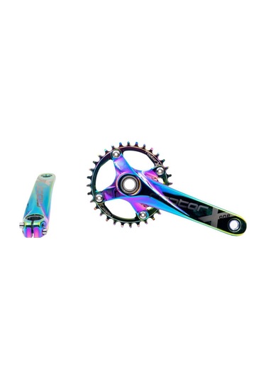 Kron Raptor Hollowtech Aynakol 32 Dişli - Rainbow Çok Renkli