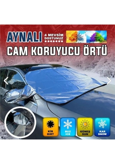 Carmind Araç Ön Cam Ve Dış Ayna Buzlanmadan Koruyucu Örtü