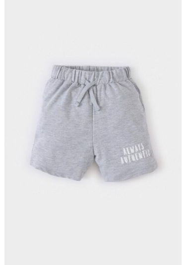 DeFacto Erkek Bebek Baskılı Beli Lastikli Şort E1018A525SMGR396 Gri DeFacto Erkek Bebek Baskılı Beli Lastikli Şort E1018A525SMGR396 Gri