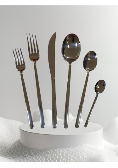 Aslan Roma 72 Parça 4 Mm Çatal Kaşık Bıçak Takımı Çelik