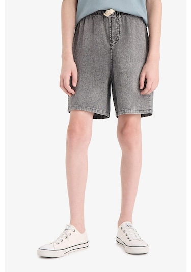 Defacto Erkek Çocuk Jean Şort D8575a825smnm55 Gri