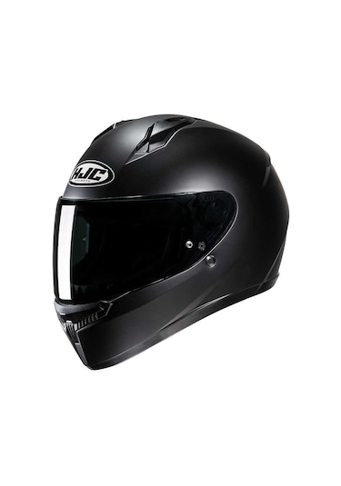 Hjc C10 Kask Semi Flat Kapalı Motosiklet Kaskı Siyah