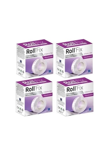 Roll Fix Tıbbi Esnek Flaster 2.5 CM x 5 M 4 Adet