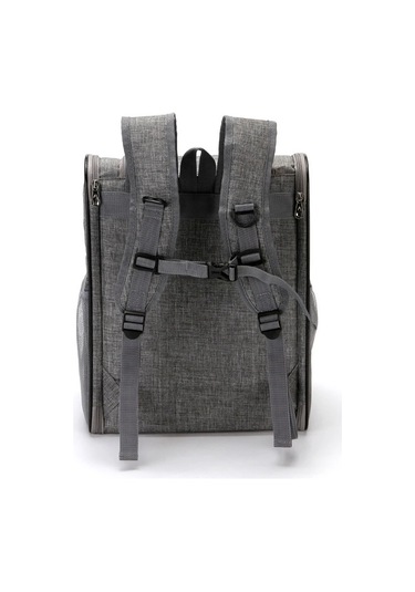 Havalandırmalı Büyük Kapasiteli Evcil Hayvan Sırt Çantası Mavi