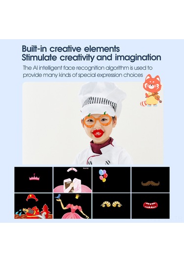 Vkemall Kız Çocukları İçin 20mp Çift Kameralı 720p Video Çekici, 2.0 İnç Ekran, 4x Zoom, Dahili Pil,  Oyuncak Kamera Pembe