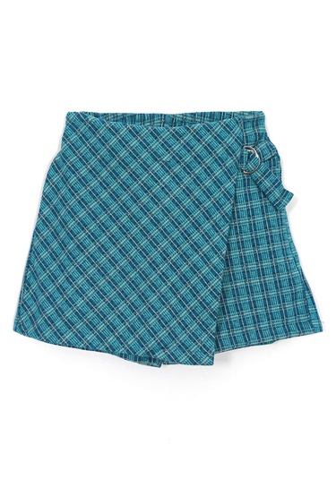 Kaşe Kumaş Ekose Kız Çocuk Şort Etek Yeşil 001-0001950 Yeşil