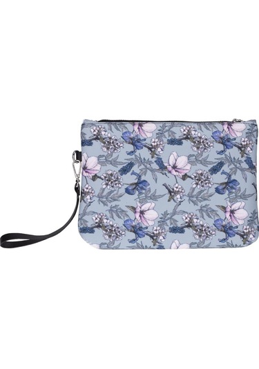 Cherry Blossom Clutch / El Çantası Portföy Turkuaz
