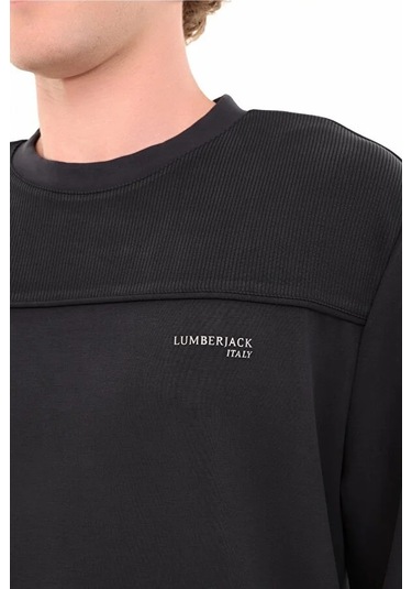 Lumberjack 5w Ml Uros 16ıtl817 5pr Erkek Sweatshirt 102024759 Siyah