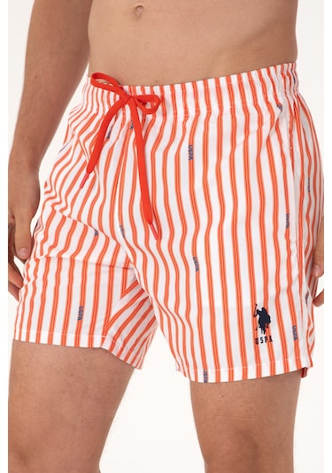 U.s. Polo Assn. Erkek Nar Çiçeği Deniz Şortu 50299753-vr039 Narçiçeği