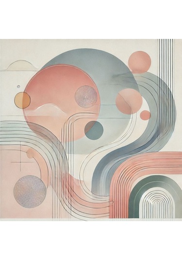 İskandinav Soyut Tablo Set Çerçevesiz 50x50cm Pvc Tablo 4'lü Set 009 Her Bir Tablo 50x50cm Büyüklüğündedir.