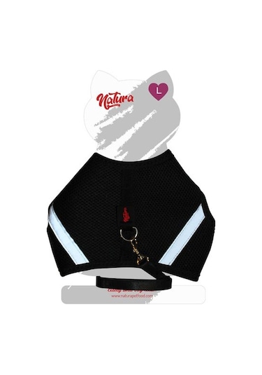 Natura Air Net Harness For Cats Black L