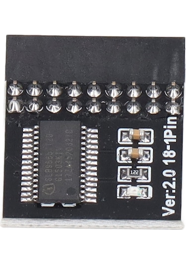 Teltree Tpm2.0 Güvenlik Modülü 18pin - Lpc Kartı, Intel 100 Serisi & Amd Ddr4 İle Uyumlu, Wın11 Güncelleme Testi İçin, Siyah