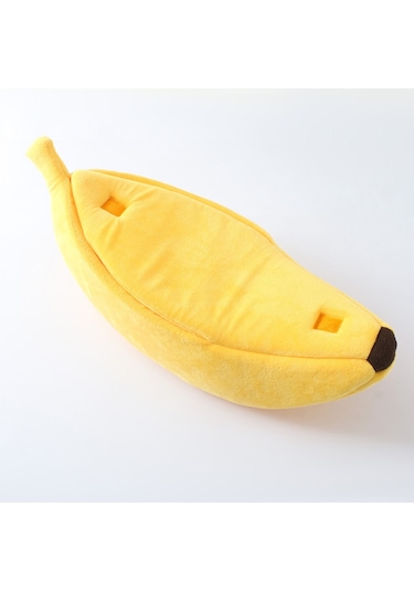Geeroyoo Muz Şeklinde Kedi Köpek Kafesi Sarı