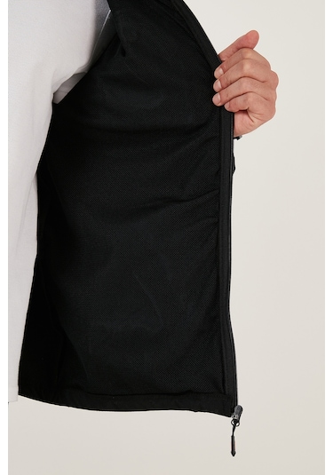 Buratti Su Itici Slim Fit Dik Yaka Softshell Ince Erkek Mont 649003 Siyah