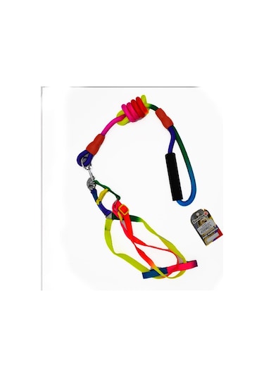 EuroDog Köpek Göğüs Tasması Gökkuşağı 14mm 120cm