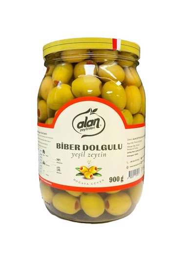 Alan Biberli Yeşil Zeytin 2XL 181-230 Kalibre 900 G