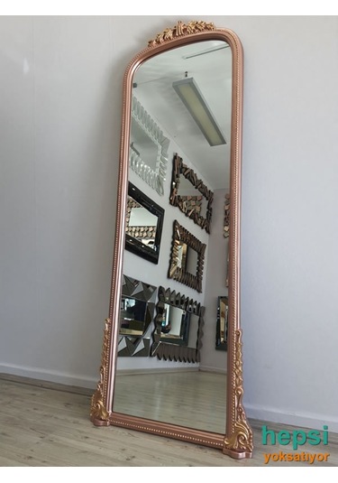 Matmazel Model Rose Gold Altın Renk Varaklı Boy Aynası