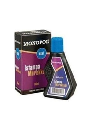 Monopol Istampa Mürekkebi 30 Ml Mavi 12  Adet
