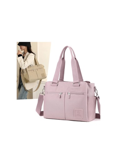 Yeni Moda Kadın Omuz Çantası Yüksek Kalite Büyük Kapasiteli Kadın Crossbody Çanta Kadınlar İçin Suya Dayanıklı Çok Fonksiyonlu Çanta Açık Pembe