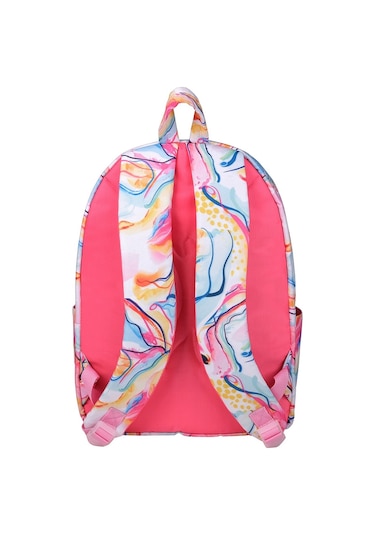 Slazenger Flower Pvc Cep Detaylı Üç Bölmeli Okul Ve Günlük Sırt Çantası - Kız Çocuk Çok Renkli