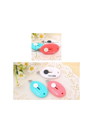 Willowhaven Deli 2050 Küçük Mini Candy Renkli Maket Bıçağı Kırtasiye Rastgele Renk Gönderimi Diğer