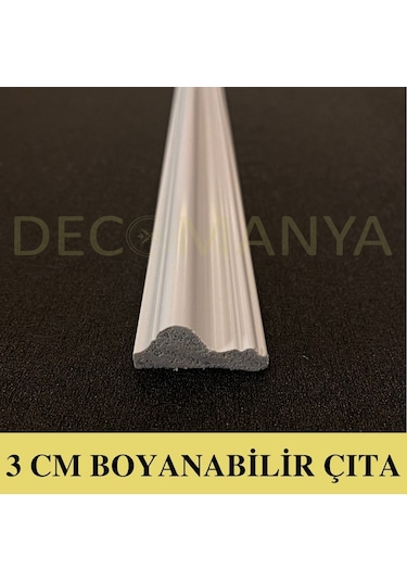 Decomanya Boyanabilir Duvar Çıtası 3 Cm Poliüretan Duvar Çıtası (490204479)