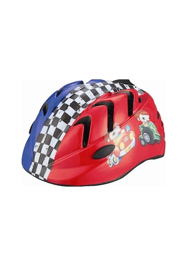 Kask Çocuk Mv-7 Plus Mavi - Kırmızı