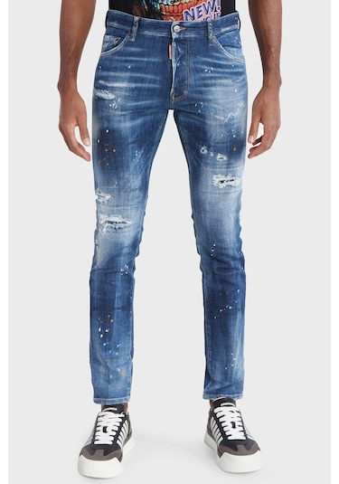 Dsquared2 Erkek Kot Pantolon S71lb1364 S30872 470 Lacivert Dsquared2 Erkek Kot Pantolon S71lb1364 S30872 470 Lacivert