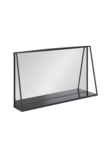 Metal Dekoratif Banyo Ve Lavabo Aynısı Siyah