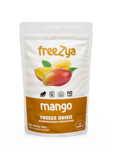 Freezya Freeze Dried Dondurularak Kurutulmuş Mango - 20 Gr