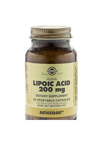 Solgar Alpha Lipoic Acid 200 MG 50 Kapsül