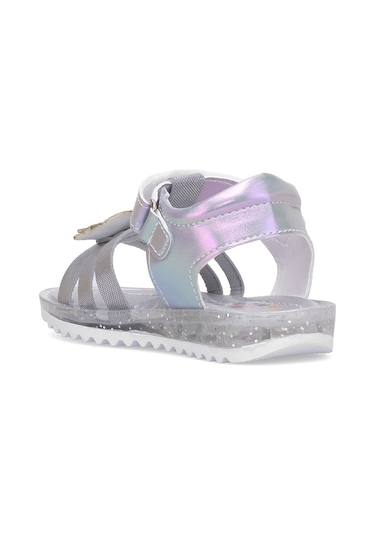 Elit Şa-b-034-25y Bebe Kız Çocuk Düz Sandalet Gümüş Gümüş
