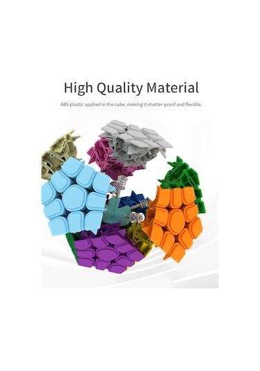 Moyu Megaminx Magnetic Cube - Mıknatıslı Stickersız Akıl Zeka Rübik Küp