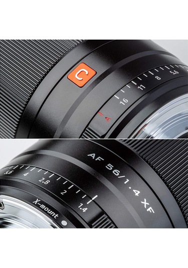 Viltrox AF 56 MM F/1.4 XF (Fuji X-Mount) Uyumlu Lens Siyah