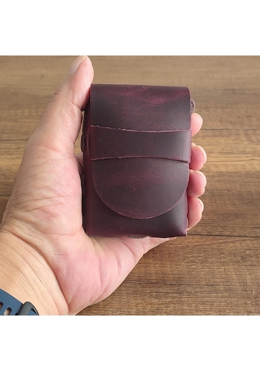Sumerian Leather Craft Deri Sigara Kılıfı Fuşya