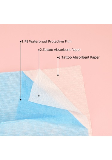 Skycity Tek Kullandım 10 Adet 3 Katlı Su Geçirmez Yemek Peleni - Hafif, Havalandırıcı, Önden Pe Partiküllü, Arka Izgara Desenli, Kolay Kullanım