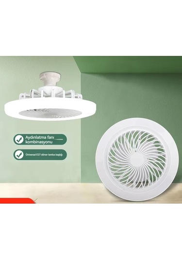 Akıllı Uzaktan Kumanda Vidalı Fan Işığı 30w