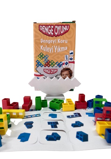 Denge Oyunu Dengeyi Koru Kuleyi Yıkma Eğitici Ve Eğlenceli Aile Oyunu