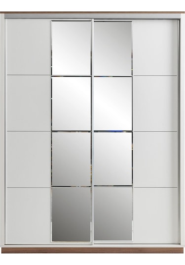 Efsane Sürgülü Aynalı Elbise Dolabı Gardırop 165x60x214