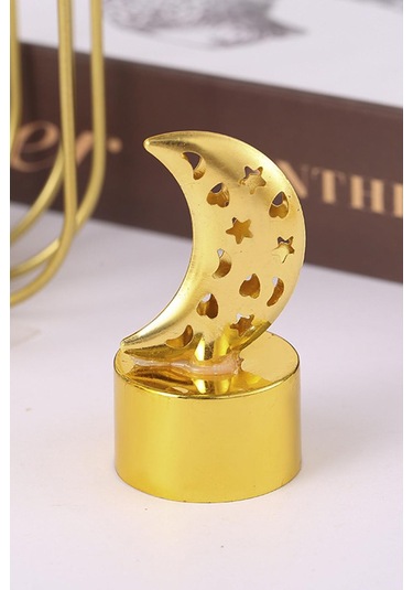 Dekoratif Ay Tasarımlı Mini Led Gece Lambası Model 1 Sarı