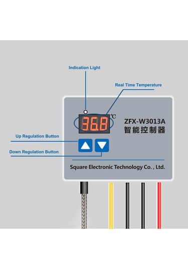 Jeehugo Zfx-w3013a Sayısal Sıcaklık Kontrol Cihazı, 0-999 C Sıcaklık Aralığı, Bitkisel Yağlı Fırın Kontrolörü, Ac220v, Kesintisiz Koruma, Direkt Çıkış