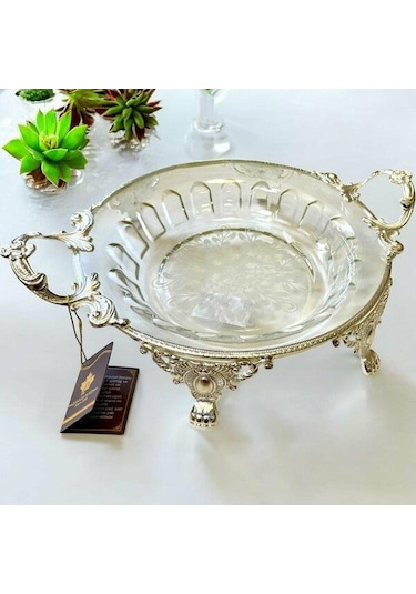 Royking Ayaklı Yuvarlak Salata Kasesi 36x28x7cm Crs164