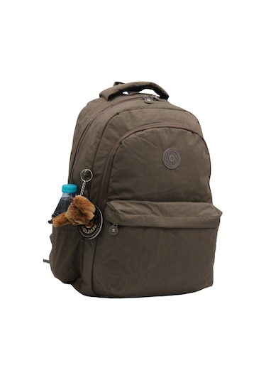 Krinkıl Su Geçirmez Kumaş Unisex Okul Çantası 2200 Vizon