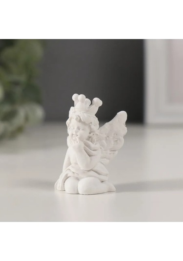Simalend Taçlı Minik Melek Heykeli 418202569